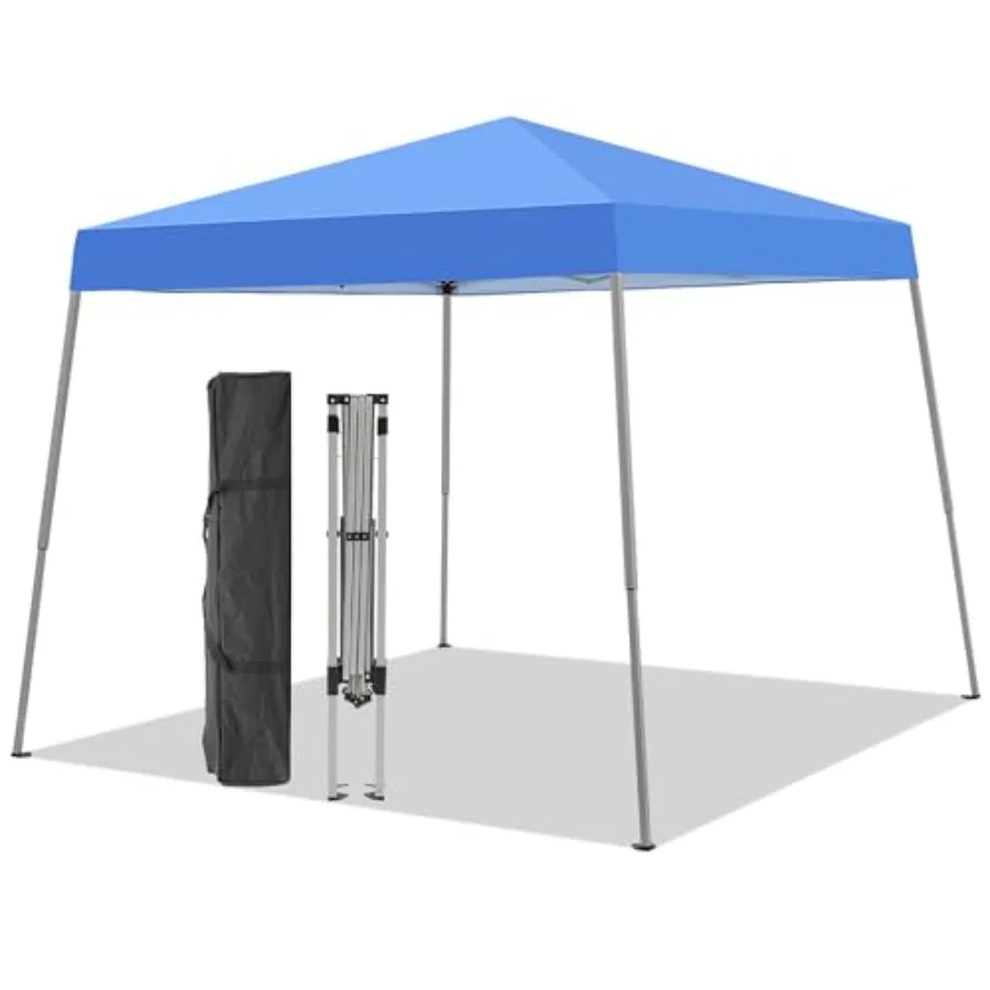 8'x8' Pop Up Canopy Tent for events parties camping, durable polyester fabric, blue, lightweight portable with quick-setup fram
8'x8' Pop Up Canopy Tent for events parties camping, durable polyester fabric, blue, lightweight portable with quick-setup fram