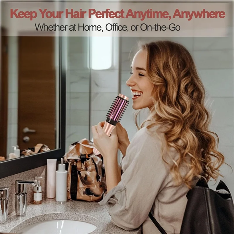INLIG-Cordless Hair Curling Iron Brush, Mini Travel Hot Straightener Comb, 3-In-1 Portable Wave Curling Wand,Heated Brush
INLIG-Cordless Hair Curling Iron Brush, Mini Travel Hot Straightener Comb, 3-In-1 Portable Wave Curling Wand,Heated Brush