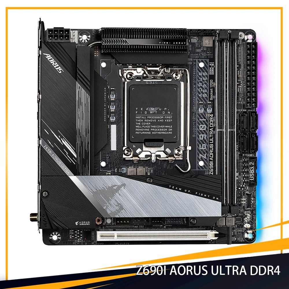 Z690I AORUS ULTRA DDR4 For Gigabyte LGA1700 Z690 2*DDR4 64GB Mini-ITX Desktop Motherboard High Quality Fast Ship
Z690I AORUS ULTRA DDR4 For Gigabyte LGA1700 Z690 2*DDR4 64GB Mini-ITX Desktop Motherboard High Quality Fast Ship