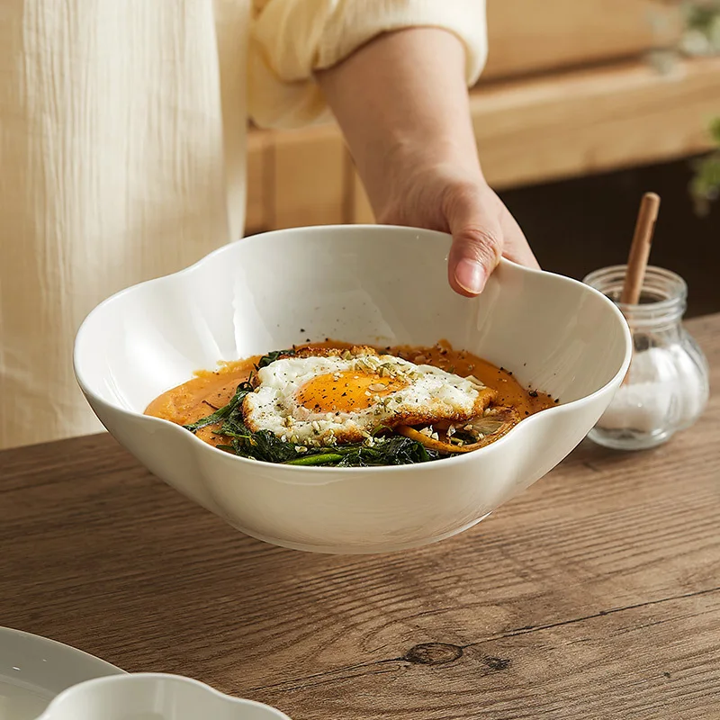 Solid Color Irregular Ceramic Bowl Soup Bowl Plate Kitchen Tableware Spaghetti Bowls Home Cooking Specialty Tableware 2025 New
Solid Color Irregular Ceramic Bowl Soup Bowl Plate Kitchen Tableware Spaghetti Bowls Home Cooking Specialty Tableware 2025 New