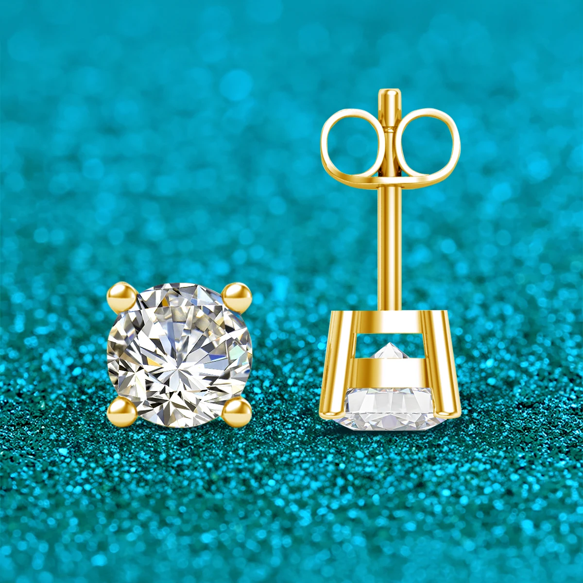 Moissanite Earrings for Women Wen D VVS1 Gra Diamond Real 18K Gold Plated Hypoallergenic Sterling Silver Stud Earrings Jewelry
Moissanite Earrings for Women Wen D VVS1 Gra Diamond Real 18K Gold Plated Hypoallergenic Sterling Silver Stud Earrings Jewelry