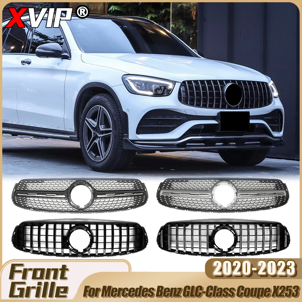 XVIP Upper Grille For Mercedes Benz GLC-Class Coupe X253 GLC300 GLC300e 2020-23 Front Chrome Black Diamonds Style Bumper Grilles
XVIP Upper Grille For Mercedes Benz GLC-Class Coupe X253 GLC300 GLC300e 2020-23 Front Chrome Black Diamonds Style Bumper Grilles