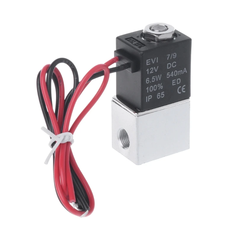 DC12V 2-Way 2-Position Normally Closed Small Electric Solenoid Valve Air Pneumatic Valve Replacement for Water Air Gas
DC12V 2-Way 2-Position Normally Closed Small Electric Solenoid Valve Air Pneumatic Valve Replacement for Water Air Gas