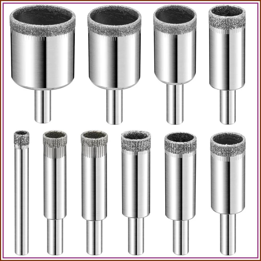 10PCS Diamond Hole Saw Set for Glass, Tile, Marble, Granite, Ceramic
10PCS Diamond Hole Saw Set for Glass, Tile, Marble, Granite, Ceramic