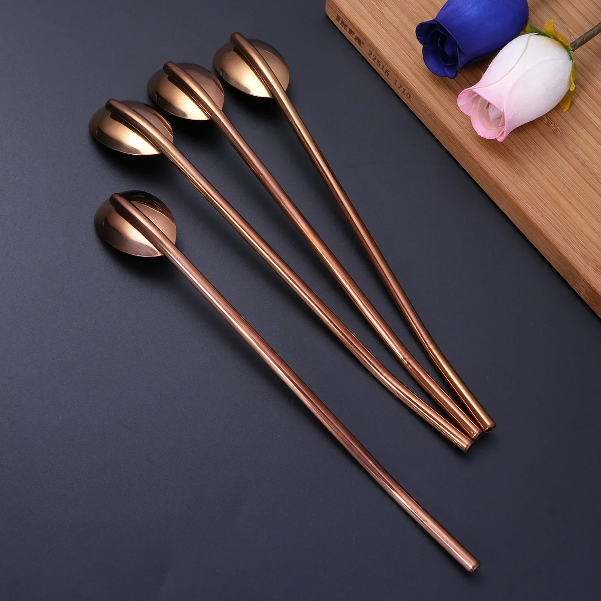 4 Pcs Stainless Steel Straw Spoon Stir Honey Stirring Drinking Straws Coffee Strainer
4 Pcs Stainless Steel Straw Spoon Stir Honey Stirring Drinking Straws Coffee Strainer