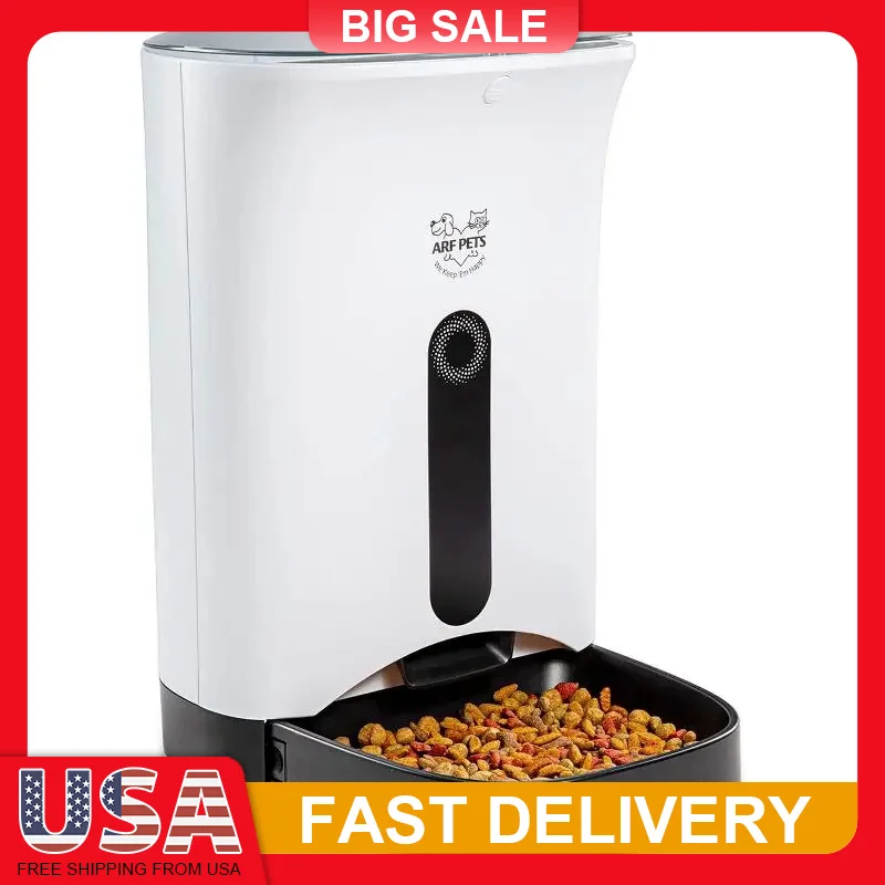 Automatic Pet Feeder for Dogs Cats Programmable 4 Meals Voice Recording Portion Control Lockable Lid Dishwasher Safe
Automatic Pet Feeder for Dogs Cats Programmable 4 Meals Voice Recording Portion Control Lockable Lid Dishwasher Safe