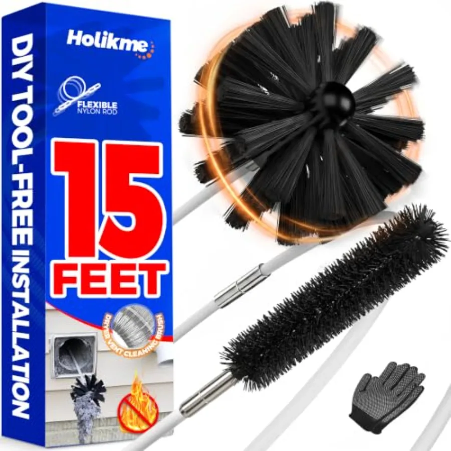 1 Feet Dryer Vent Cleaner Kit, Lint Remover, Extend Up to 1 Feet, ynthetic Br, Ue with or Wiut a Power Drill
1 Feet Dryer Vent Cleaner Kit, Lint Remover, Extend Up to 1 Feet, ynthetic Br, Ue with or Wiut a Power Drill