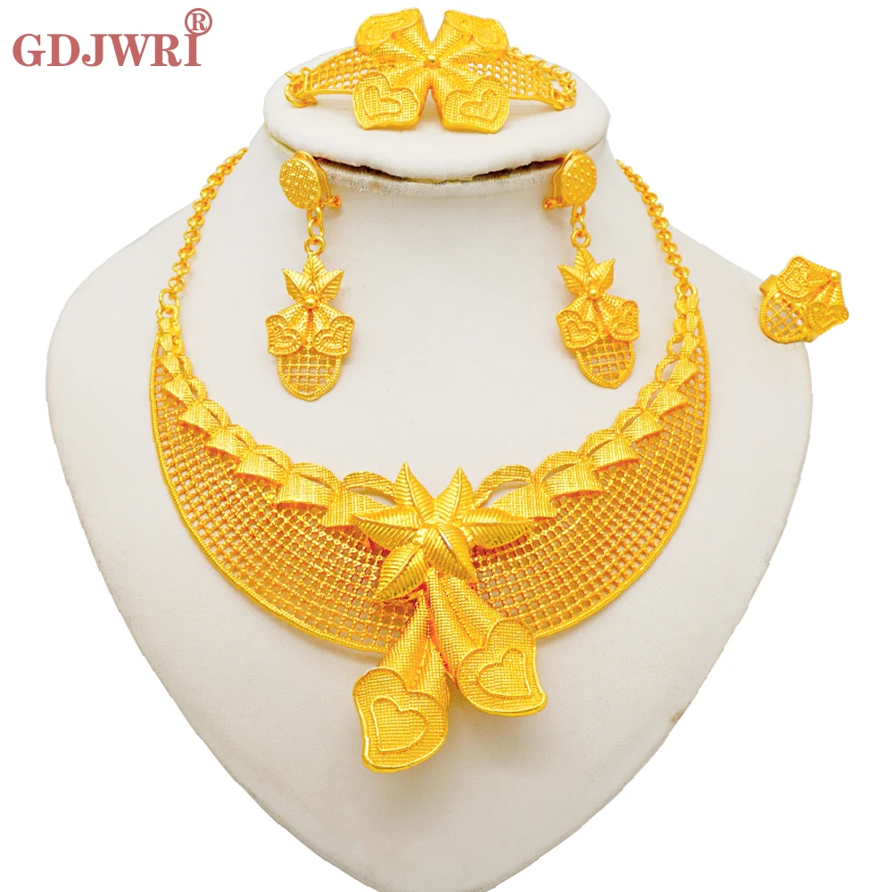 France Ethiopian Gold Color Jewelry Set For Women Dubai Bridal Wedding Necklace Bracelet Earrings Ring Set African Choker Gifts
France Ethiopian Gold Color Jewelry Set For Women Dubai Bridal Wedding Necklace Bracelet Earrings Ring Set African Choker Gifts