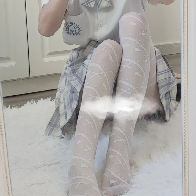 Japanese Lolita Pantyhose JK Black Socks Women's Spring and Summer Love Striped Lolita Stockings Black Silk Lolita
Japanese Lolita Pantyhose JK Black Socks Women's Spring and Summer Love Striped Lolita Stockings Black Silk Lolita