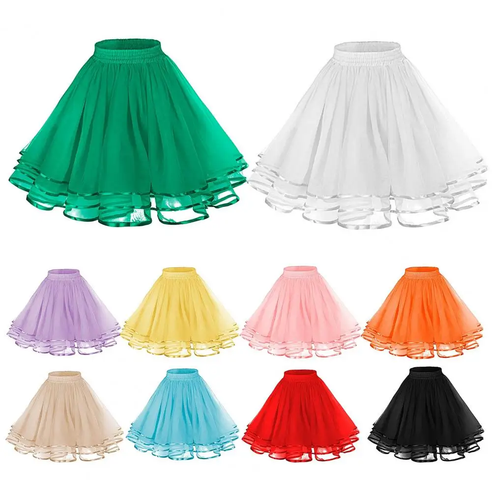 Three-layered Princess Skirt Elegant Three-layered Mesh Tulle Skirt for Cosplay Weddings Parties Knee-length Princess Skirt
Three-layered Princess Skirt Elegant Three-layered Mesh Tulle Skirt for Cosplay Weddings Parties Knee-length Princess Skirt