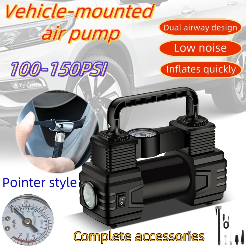 Portable Tire Inflator, 12V 150 PSI, Handheld Pump with Digital Pressure Gauge, for Car, Motorcycle, Bicycle, Balls, And Sports Equipment, Cars, Inflatable Mats, Swimming Rings, Kayaks, Without Battery
Portable Tire Inflator, 12V 150 PSI, Handheld Pump with Digital Pressure Gauge, for Car, Motorcycle, Bicycle, Balls, And Sports Equipment, Cars, Inflatable Mats, Swimming Rings, Kayaks, Without Battery