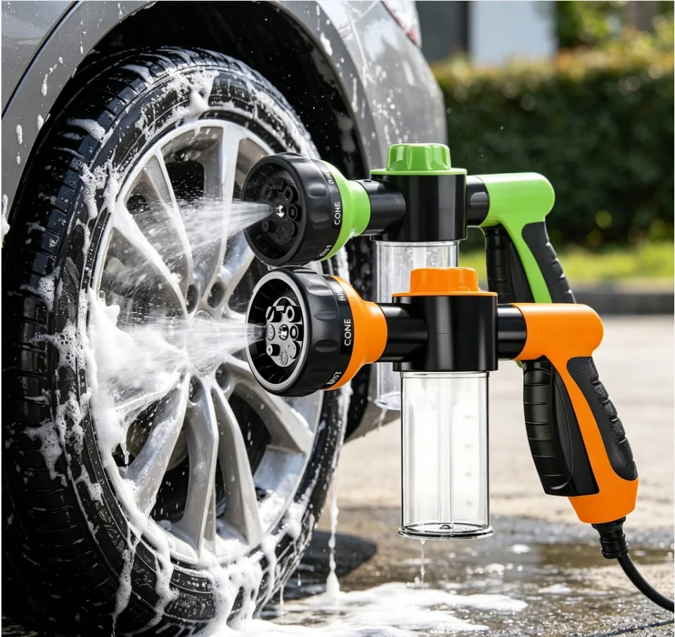 1pc, Garden Portable Garden Water Hose Water Gun 8 Functions Plastic Adjustable Spray Head High Pressure Foam Water Gun
1pc, Garden Portable Garden Water Hose Water Gun 8 Functions Plastic Adjustable Spray Head High Pressure Foam Water Gun