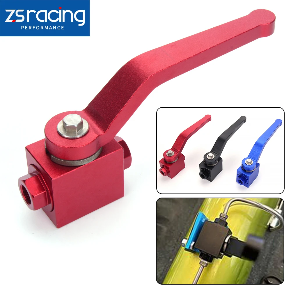 ZSRacing 1/8'' Billet Aluminium Brake Line Lock Shut Off Valve 1/8 NPT Fuel Flow Control Cut Off Valve HB052
ZSRacing 1/8'' Billet Aluminium Brake Line Lock Shut Off Valve 1/8 NPT Fuel Flow Control Cut Off Valve HB052