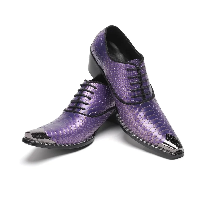 British Men's Leather Shoes Slender Pointed Toe Purple Lace Up Single Shoes Business Formal Men's Shoes T-Shirt Leather Shoes
British Men's Leather Shoes Slender Pointed Toe Purple Lace Up Single Shoes Business Formal Men's Shoes T-Shirt Leather Shoes