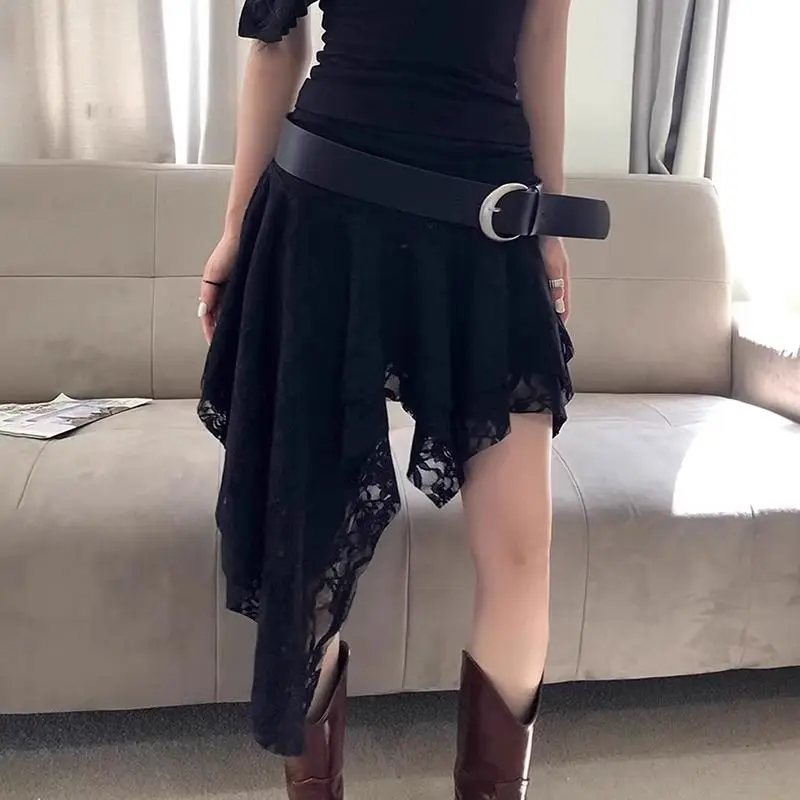 Korean Summer Saia 2025 Faldas Mujer Harajuku Lace Mini Skirt for Women High Waist A-line Jupe Chic Irregular Y2k Skirts
Korean Summer Saia 2025 Faldas Mujer Harajuku Lace Mini Skirt for Women High Waist A-line Jupe Chic Irregular Y2k Skirts