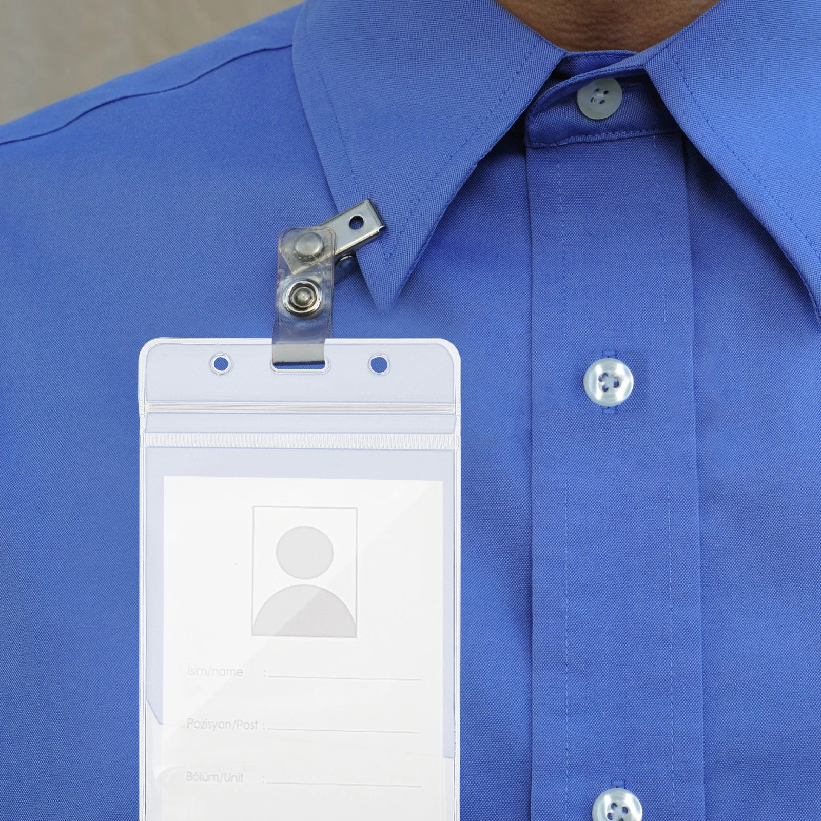 PVC ID Badge Holder Clear Sleeves Waterproof Dustproof Cover Work Name Tag Covers Sealing Strip Travel School Office Use
PVC ID Badge Holder Clear Sleeves Waterproof Dustproof Cover Work Name Tag Covers Sealing Strip Travel School Office Use