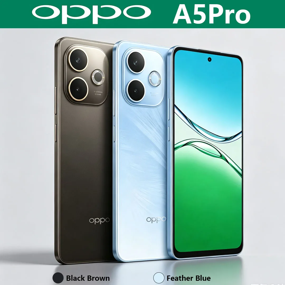 OPPO A5pro 5G Mobile Phone 6.67" 90Hz Display 5800mAh Large Battery 50MP Rear Camera Dual-SIM Gaming Smartphone Global Version
OPPO A5pro 5G Mobile Phone 6.67" 90Hz Display 5800mAh Large Battery 50MP Rear Camera Dual-SIM Gaming Smartphone Global Version