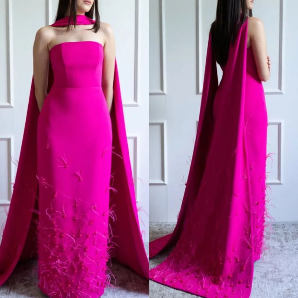 High Quality Customized Strapless Sleeveless Appliques Floor Length Robe Pour Mariage Invité Robes De Soirée Dress for Women
High Quality Customized Strapless Sleeveless Appliques Floor Length Robe Pour Mariage Invité Robes De Soirée Dress for Women