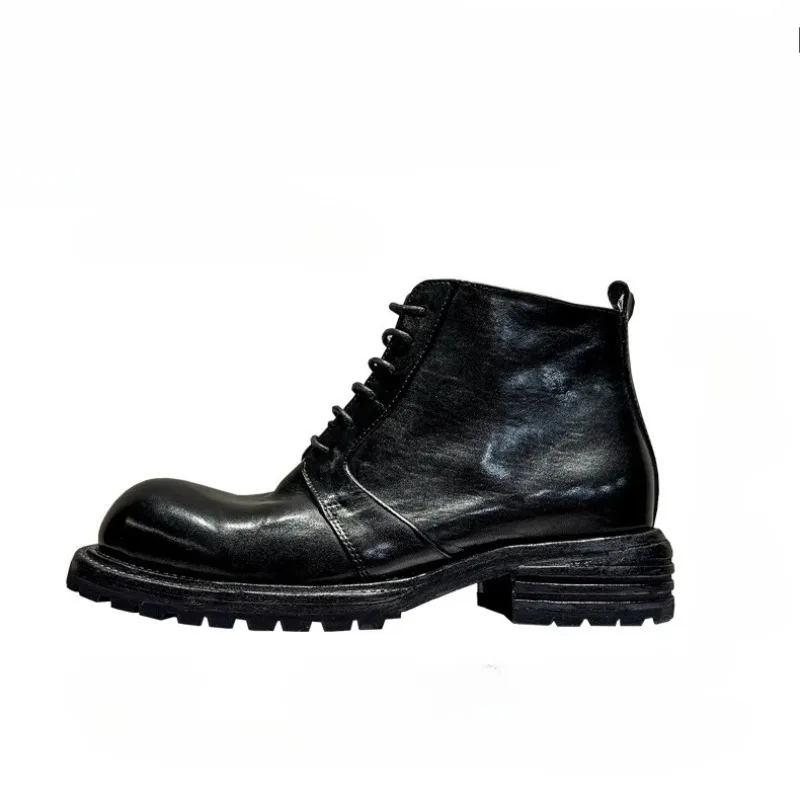 Промытые ботинки для верховой езды в британском стиле, мужская обувь для работы на открытом воздухе, элитные мотоциклетные ботинки челси из воловьей кожи с боковой молнией и толстой подошвой
Промытые ботинки для верховой езды в британском стиле, мужская обувь для работы на открытом воздухе, элитные мотоциклетные ботинки челси из воловьей кожи с боковой молнией и толстой подошвой