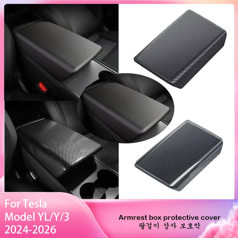 For Tesla Model YL/Y/3 Highland 2024-2026 Carbon Fiber ABS Case Center Console Arm Rest Lid Central Armrest Box Pad Cover
For Tesla Model YL/Y/3 Highland 2024-2026 Carbon Fiber ABS Case Center Console Arm Rest Lid Central Armrest Box Pad Cover