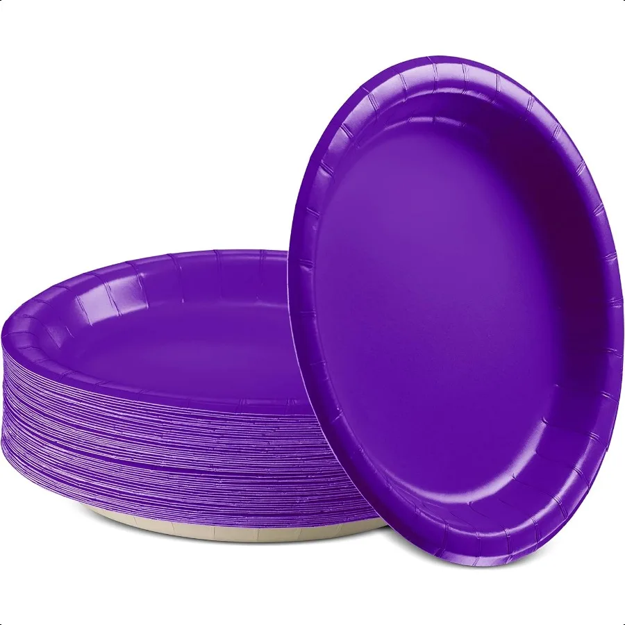 Paper Dinner Plates Purple 8 1 2 Inches Paper Plates Disposable Strong and Sturdy Disposable Plates for Party Dinner Holiday Pi
Paper Dinner Plates Purple 8 1 2 Inches Paper Plates Disposable Strong and Sturdy Disposable Plates for Party Dinner Holiday Pi