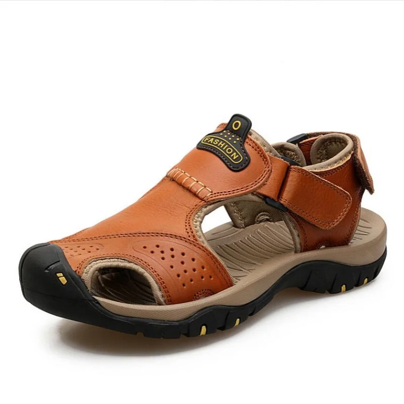 Summer Men Leather Sandals Casual Water Beach Shoes Man Outdoor Hiking Sports Sandals Non-slip Wading Sneakers Plus Size 38-46
Summer Men Leather Sandals Casual Water Beach Shoes Man Outdoor Hiking Sports Sandals Non-slip Wading Sneakers Plus Size 38-46