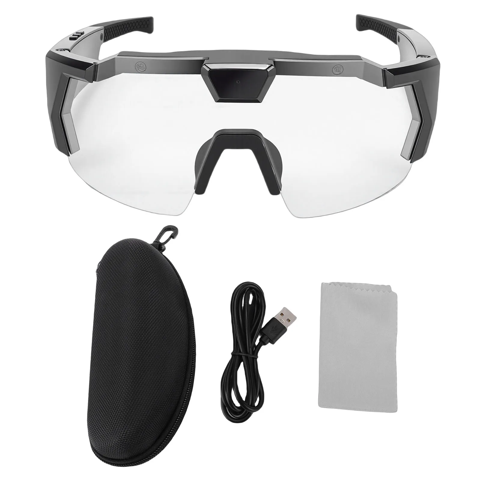 Cycling Glasses with Camera 12MP 1080P HD WiFi Wide Angle Smart Camera Sports Glasses for Outdoor Activities Cycling Goggles
Cycling Glasses with Camera 12MP 1080P HD WiFi Wide Angle Smart Camera Sports Glasses for Outdoor Activities Cycling Goggles