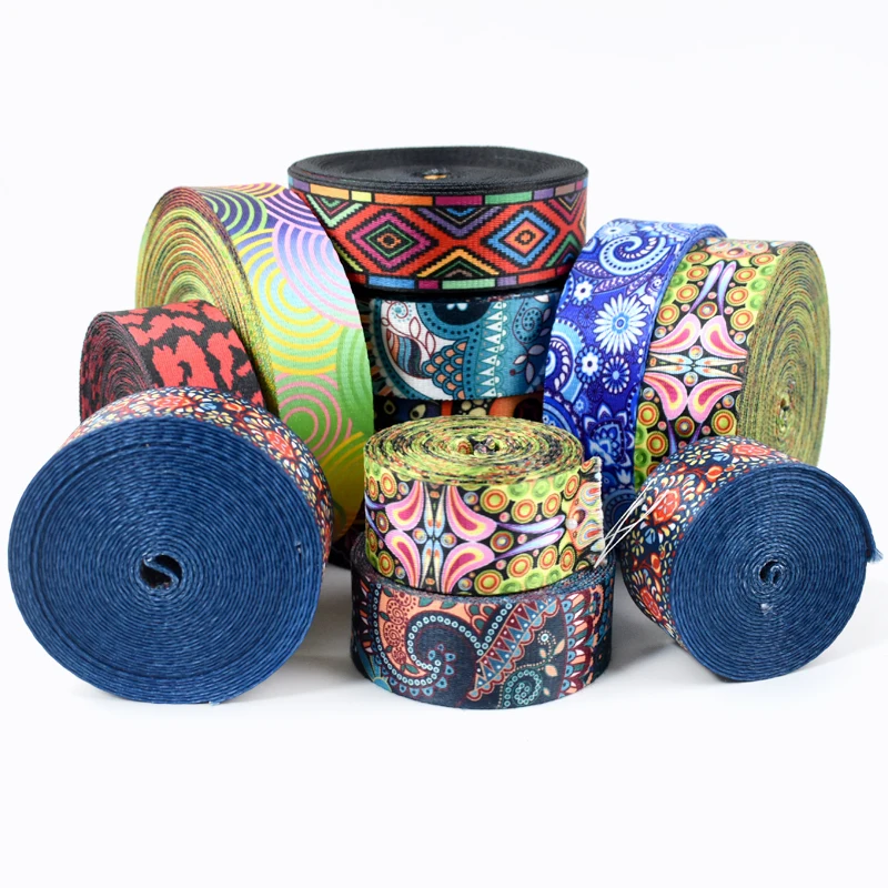 5Meters 38mm Ethnic Print Webbing for Crochet Bags Nylon Strap Belt Sling Clothes Decorative Ribbons Tape DIY Crafting Supplies 
5Meters 38mm Ethnic Print Webbing for Crochet Bags Nylon Strap Belt Sling Clothes Decorative Ribbons Tape DIY Crafting Supplies