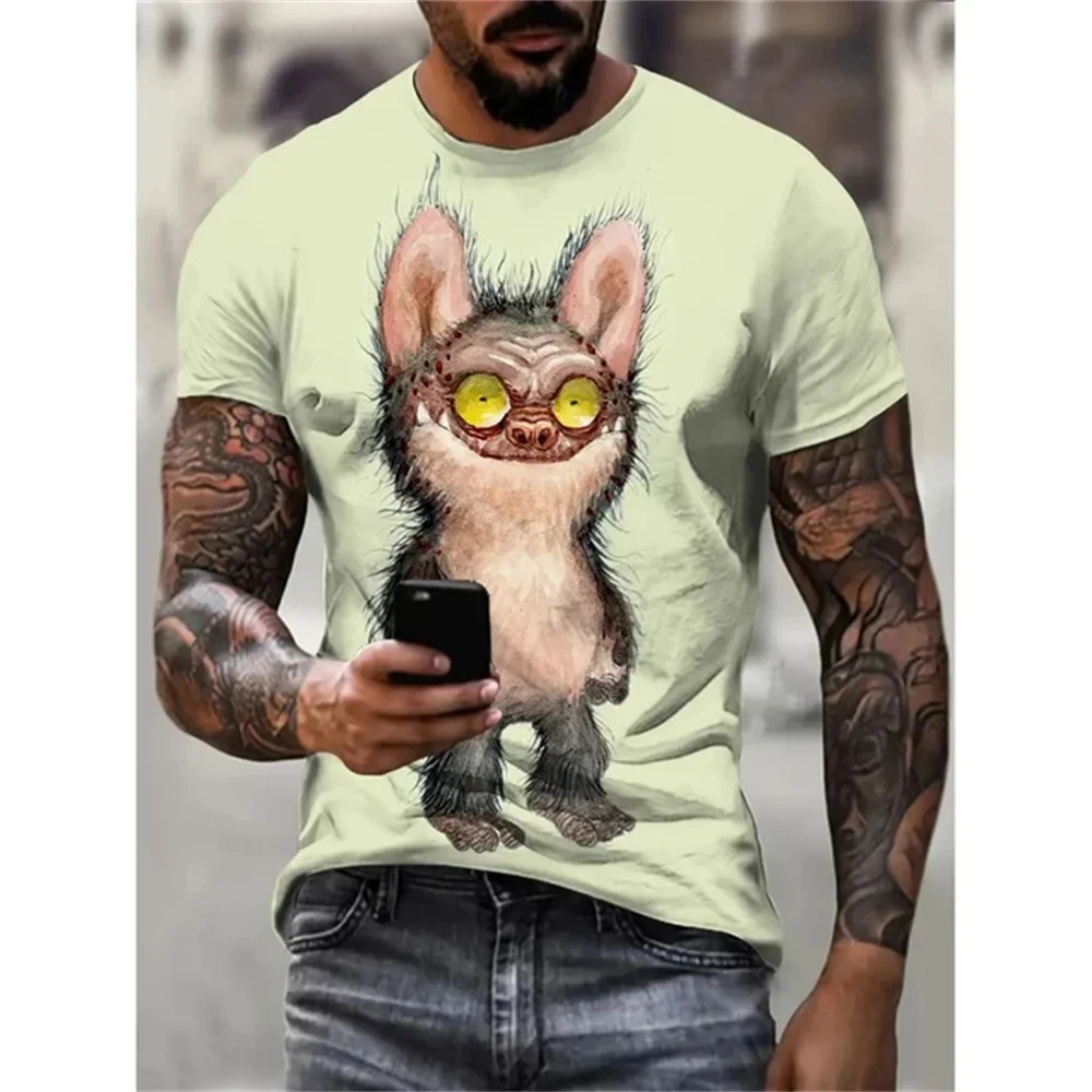 Funny Cartoon Animal Print Men's Fashion Short-sleeved Harajuku Street Fashion Comfortable And Breathable Men's T-shirt clothes
Funny Cartoon Animal Print Men's Fashion Short-sleeved Harajuku Street Fashion Comfortable And Breathable Men's T-shirt clothes