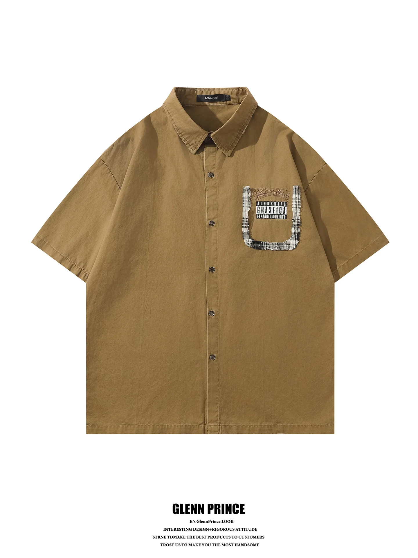 GPstudio American Style Embroidered Plaid Short Sleeve Shirt Men's Summer New Trend Brand Workwear Shirt Breathable Cotton Ca...
GPstudio American Style Embroidered Plaid Short Sleeve Shirt Men's Summer New Trend Brand Workwear Shirt Breathable Cotton Ca...