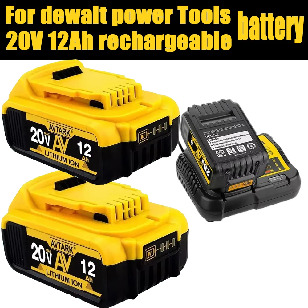 For Dewalt DCB606 DCB609 DCB205 DCB206 DCB209 DCB182 Cordless Power Tool Battery 20V 12ah Replacement battery
For Dewalt DCB606 DCB609 DCB205 DCB206 DCB209 DCB182 Cordless Power Tool Battery 20V 12ah Replacement battery