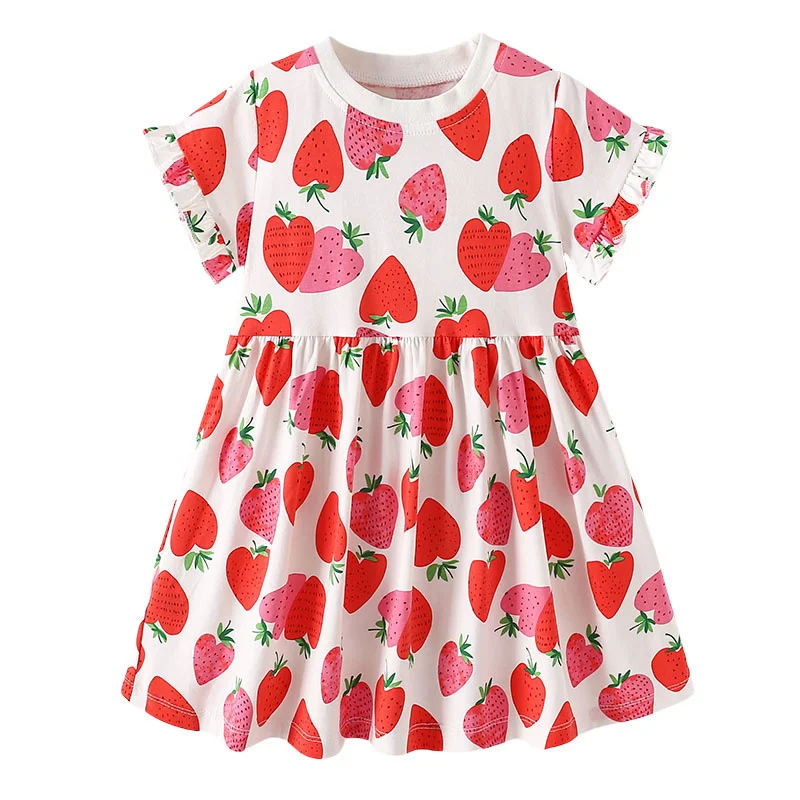 Jumping Meters 3-8T Strawberry Summer Princess Girls Dresses Party Birthday Frocks Children's Costume Baby Dresses
Jumping Meters 3-8T Strawberry Summer Princess Girls Dresses Party Birthday Frocks Children's Costume Baby Dresses