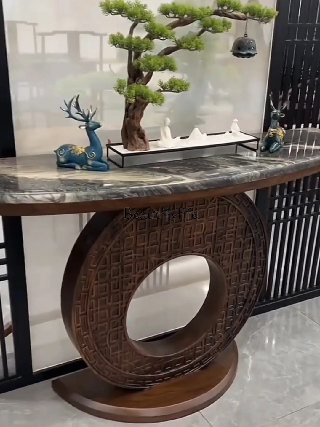 Home Creative New Chinese Ebony Entrance Table Solid Wood Slate Entrance Table
Home Creative New Chinese Ebony Entrance Table Solid Wood Slate Entrance Table