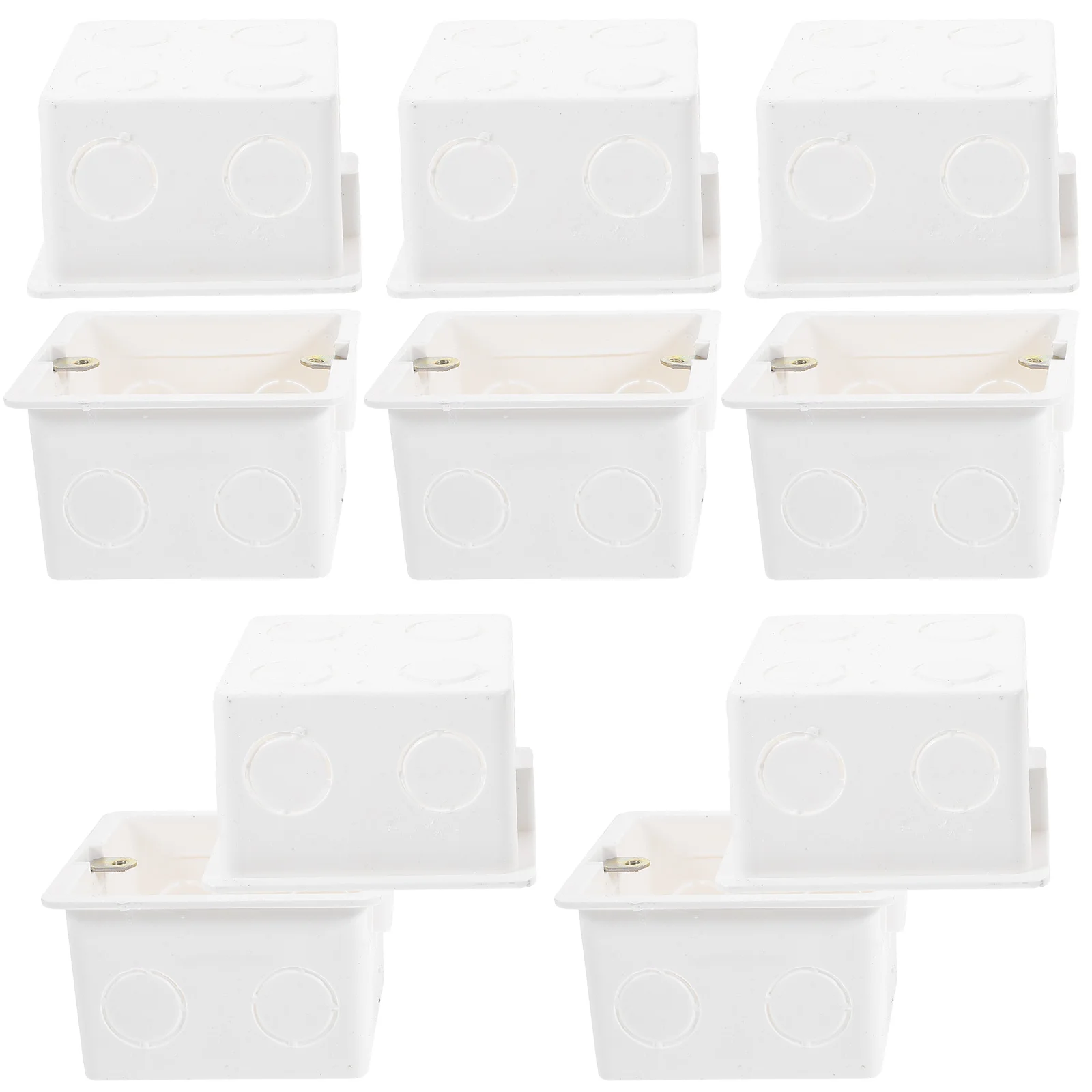 10Pcs Junction Box 86 Type Wall Socket Concealed Mount Switch Boxes PVC Electric Enclosure Flush Installed Furniture Hardware 
10Pcs Junction Box 86 Type Wall Socket Concealed Mount Switch Boxes PVC Electric Enclosure Flush Installed Furniture Hardware