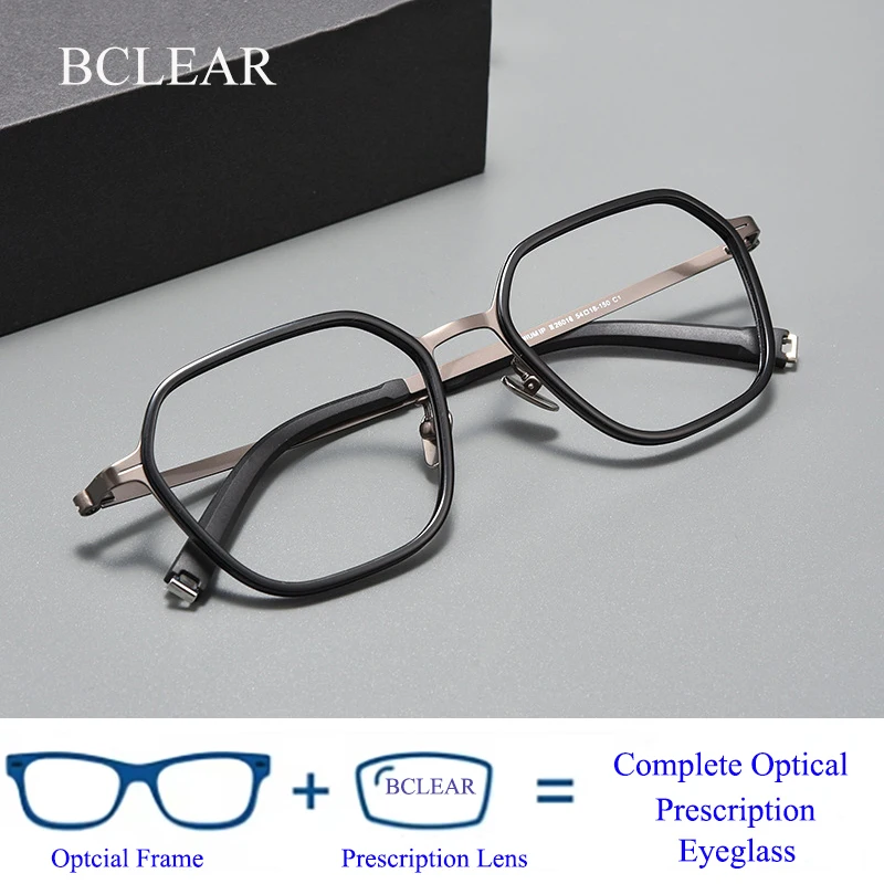 BCLEAR High-quality Titanium Polygons Progressive Prescription Glasses Fashion Myopia Eyewear Optical Eyeglasses for Women New
BCLEAR High-quality Titanium Polygons Progressive Prescription Glasses Fashion Myopia Eyewear Optical Eyeglasses for Women New