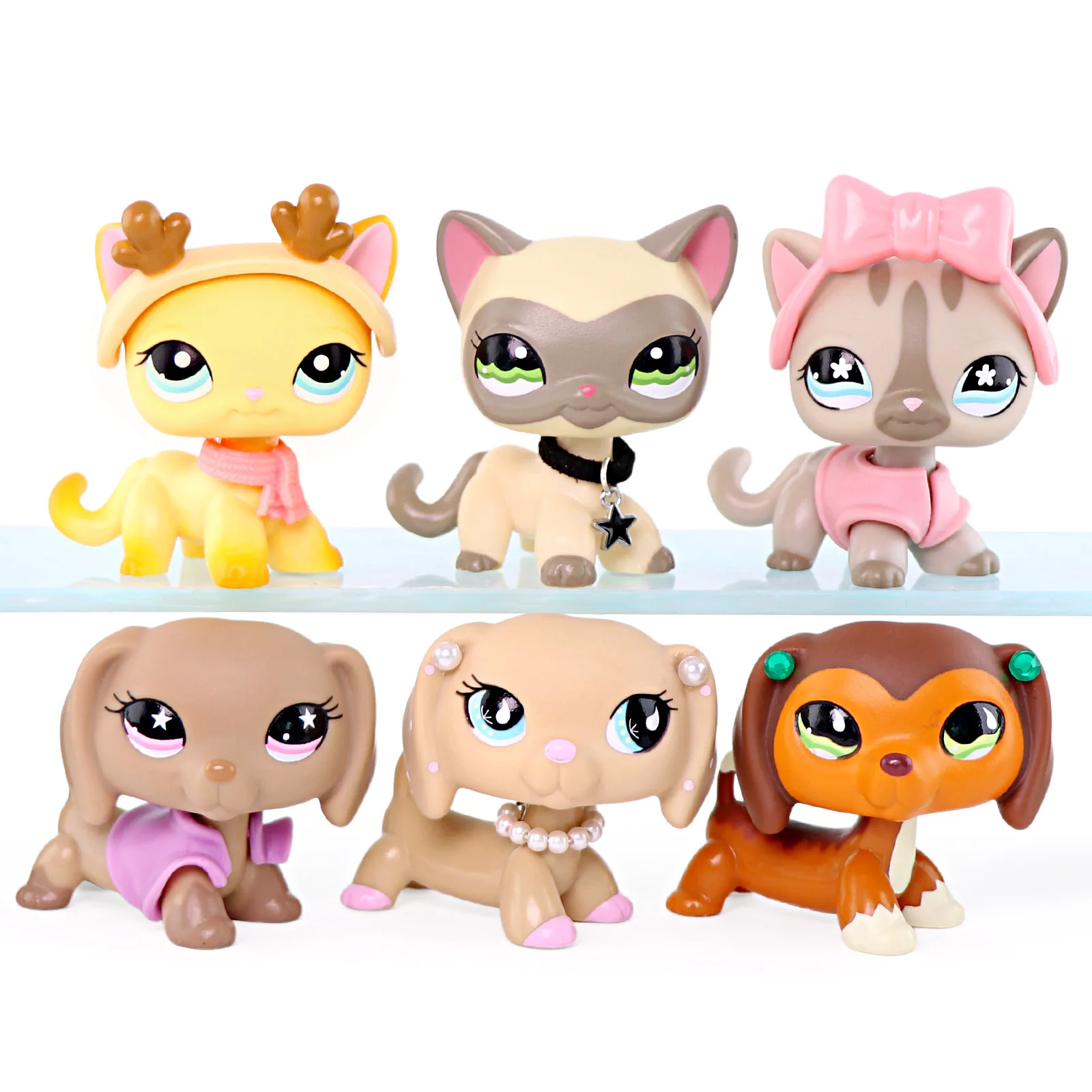 6 pcs Minilpsshop Shop Bobble Head Toys Shorthair Cat #468 #339 #1116 and Dachshund #932 #909 #675 Christmas Gifts for lps
6 pcs Minilpsshop Shop Bobble Head Toys Shorthair Cat #468 #339 #1116 and Dachshund #932 #909 #675 Christmas Gifts for lps