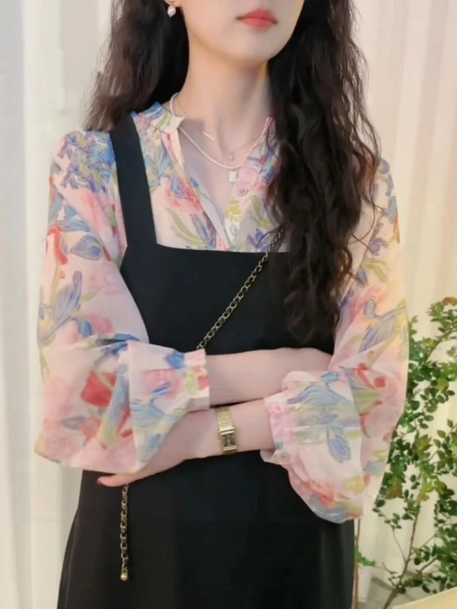 Pink Floral Print Shirt And Skirt Set Sweet And Gentle Style Two-Piece Suit for Women Commute Korean Version Polyester Fiber
Pink Floral Print Shirt And Skirt Set Sweet And Gentle Style Two-Piece Suit for Women Commute Korean Version Polyester Fiber