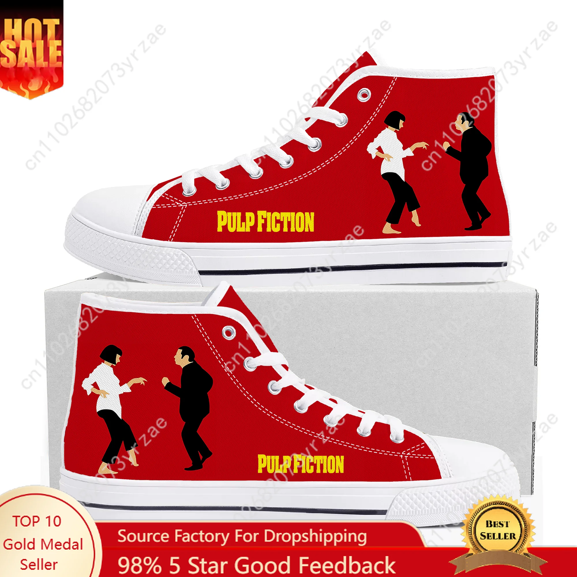 Pulp Fiction High Top High Quality Sneaker Mens Womens Teenager Canvas Sneaker Casual Fashion Patterns Shoe Custom Made Shoes
Pulp Fiction High Top High Quality Sneaker Mens Womens Teenager Canvas Sneaker Casual Fashion Patterns Shoe Custom Made Shoes