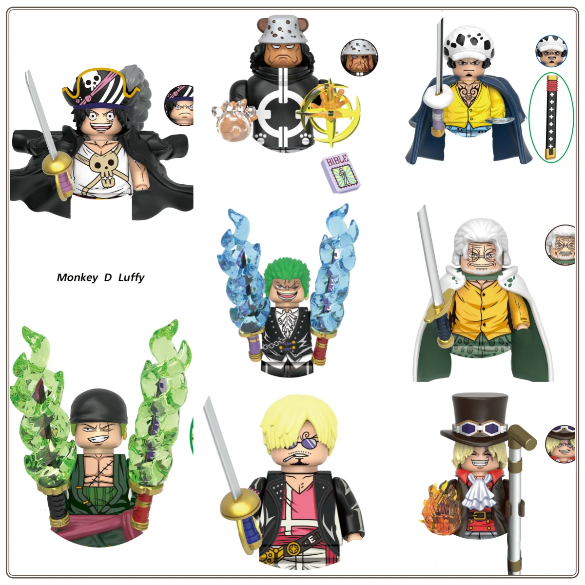 X0357 building blocks toy anime cartoon character Luffy mini brick children's toy gift puzzle Role play
X0357 building blocks toy anime cartoon character Luffy mini brick children's toy gift puzzle Role play