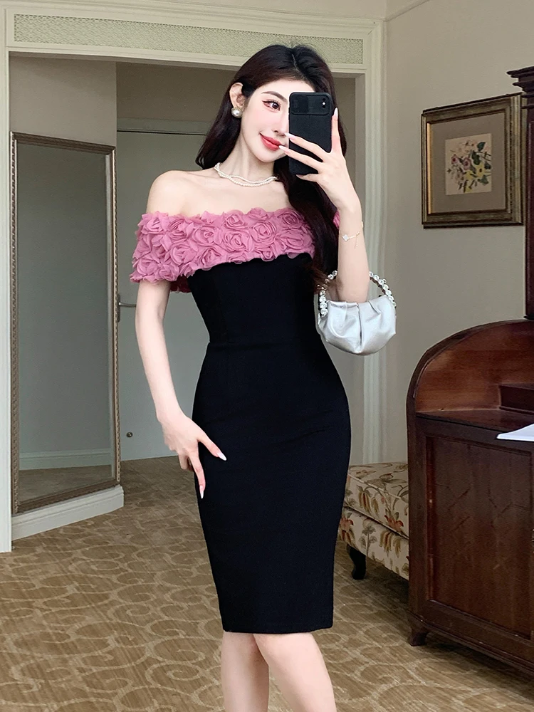 Elegant Slimming One-Shoulder Elastic Wrap Dress High Waist Summer New Style City Commute T-Shape Midi Dress for Ladies
Elegant Slimming One-Shoulder Elastic Wrap Dress High Waist Summer New Style City Commute T-Shape Midi Dress for Ladies