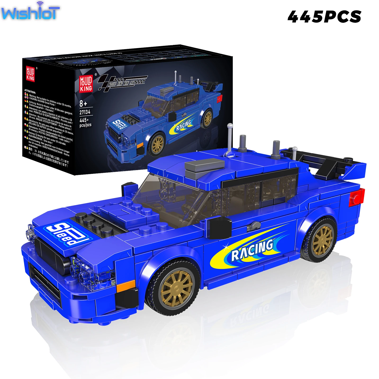 Конструктор Mould King 27134: Японский раллийный автомобиль с турбонаддувом и полным приводом, классическая модель гоночного автомобиля с демонстрационным боксом, украшение для стола, игрушка-подарок для мальчиков
Конструктор Mould King 27134: Японский раллийный автомобиль с турбонаддувом и полным приводом, классическая модель гоночного автомобиля с демонстрационным боксом, украшение для стола, игрушка-подарок для мальчиков