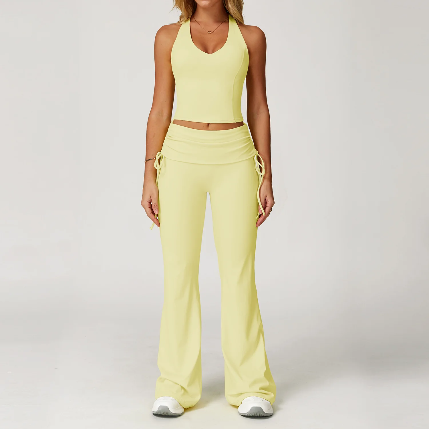 Yoga Set Sportswear Women Sport Bra Gym Sets High Waist Flare Pant Fitness 2 Pieces Workout Suit Sports Shorts Active Wear Suit
Yoga Set Sportswear Women Sport Bra Gym Sets High Waist Flare Pant Fitness 2 Pieces Workout Suit Sports Shorts Active Wear Suit