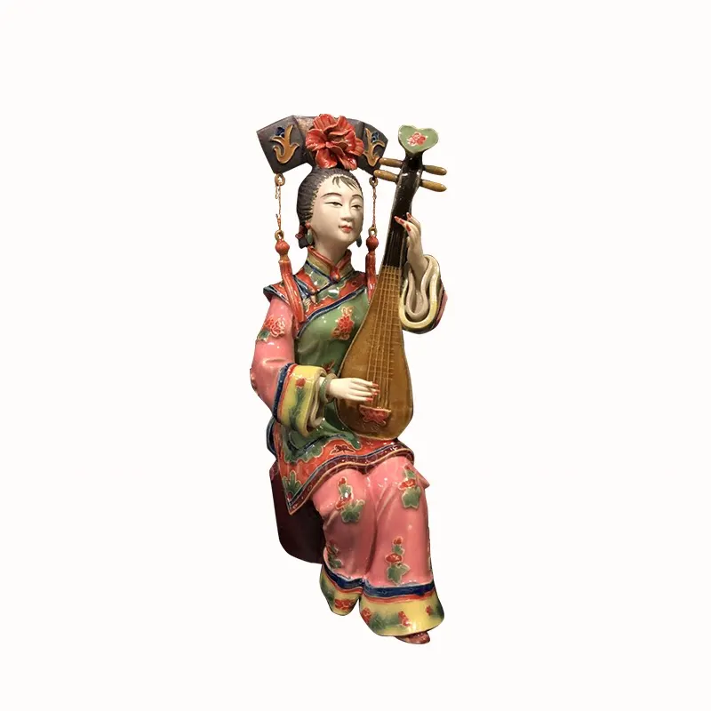 Shiwan doll ceramic handicrafts creative lady ornament living room TV cabinet decoration
Shiwan doll ceramic handicrafts creative lady ornament living room TV cabinet decoration