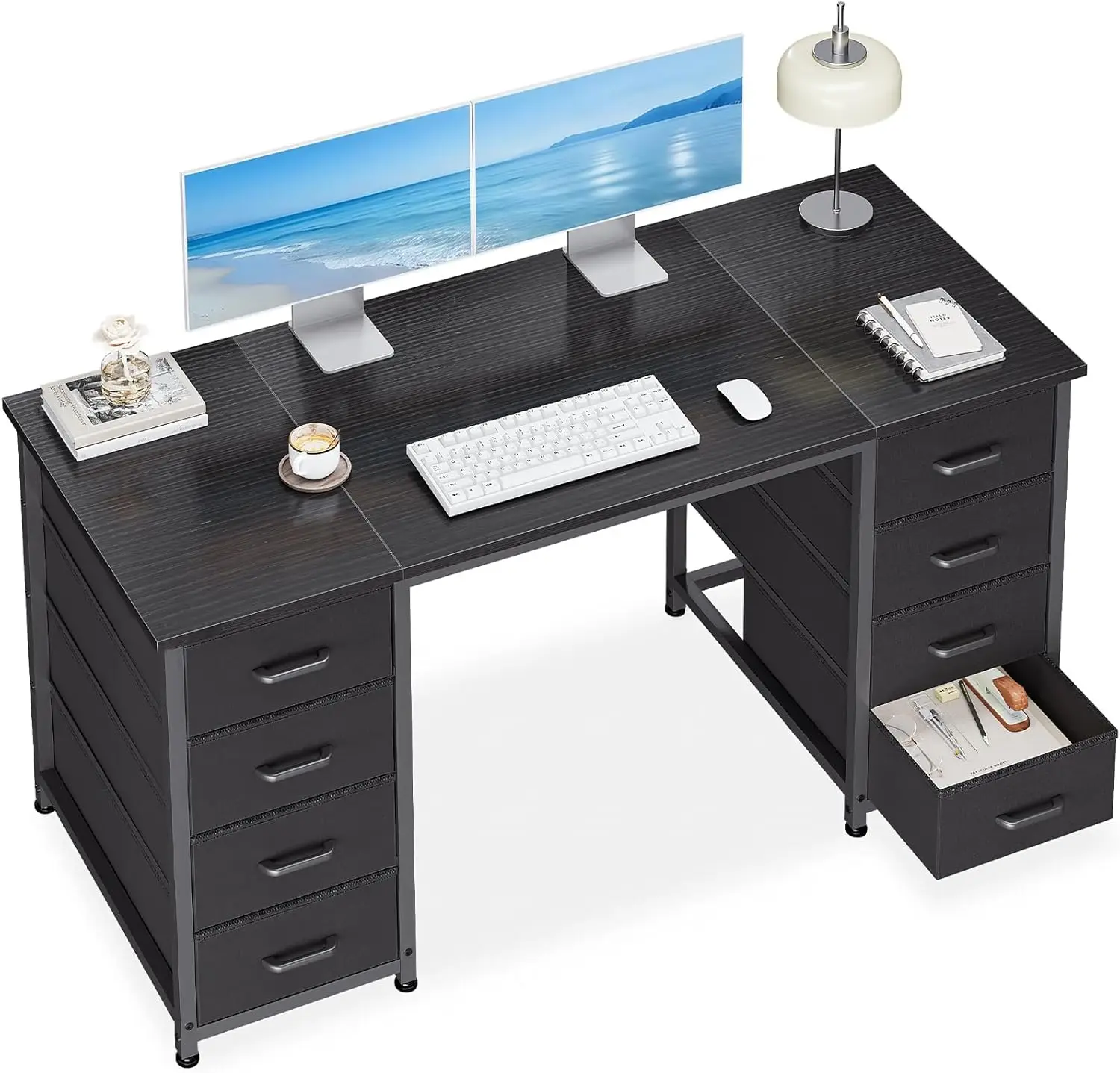 Computer Desk Wood with Fabric 48 Inches with Drawers All Seasons Black
Computer Desk Wood with Fabric 48 Inches with Drawers All Seasons Black