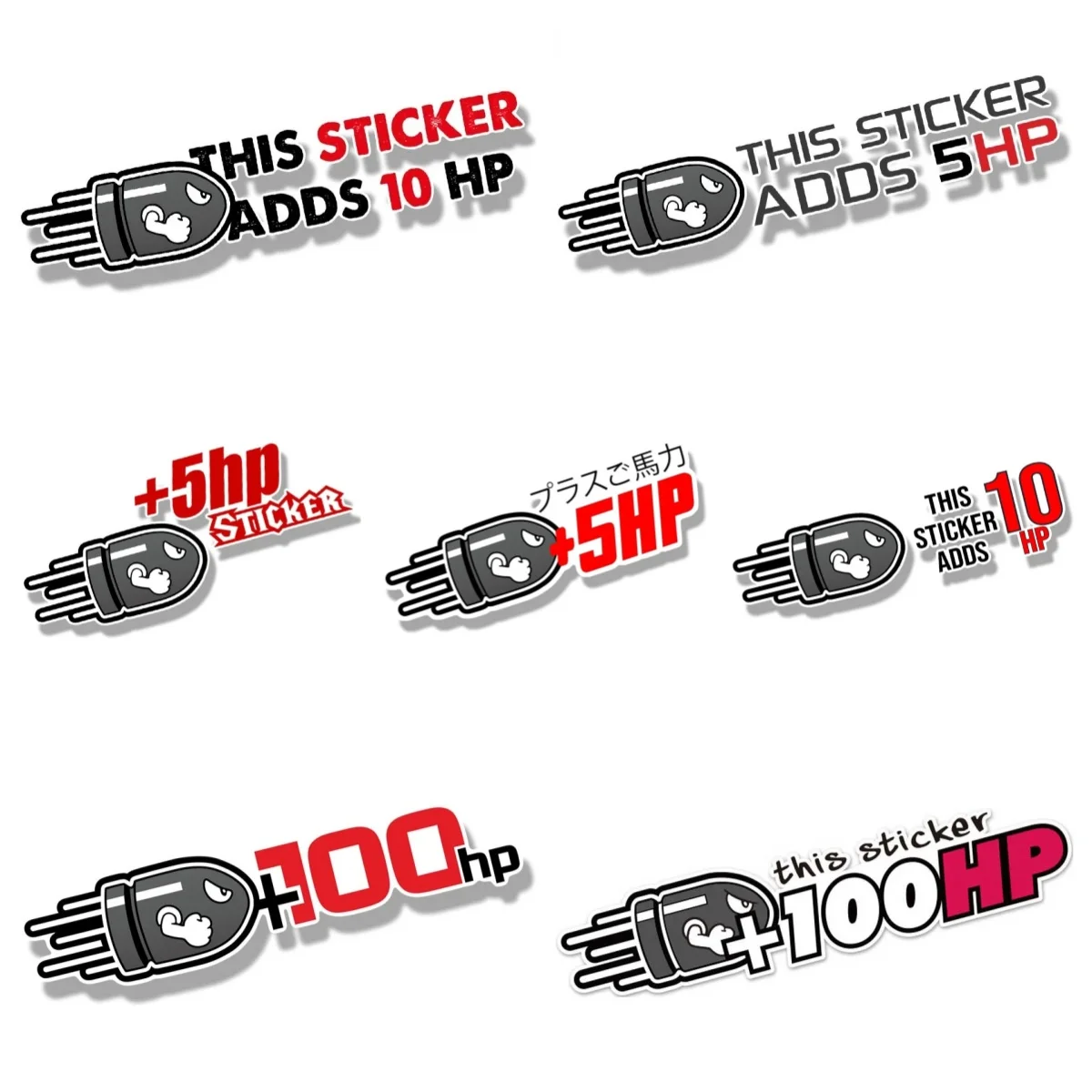 Creative Plus Horsepower Body + 100HP Car Stickers Waterproof Sunscreen Vinyl Decals Decorative Accessories PVC Wholesale
Creative Plus Horsepower Body + 100HP Car Stickers Waterproof Sunscreen Vinyl Decals Decorative Accessories PVC Wholesale
