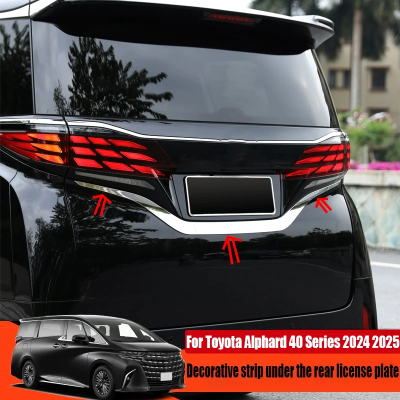 Для Toyota Alphard 40 Series 2024 2025 модифицированный автомобильный задний номерной знак, нижняя декоративная полоса, товары для украшения внешнего вида автомобиля
Для Toyota Alphard 40 Series 2024 2025 модифицированный автомобильный задний номерной знак, нижняя декоративная полоса, товары для украшения внешнего вида автомобиля