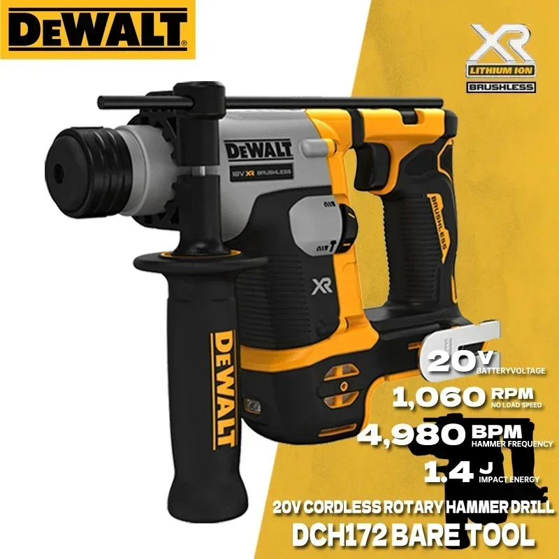 DEWALT Cordless Rotary Hammer DCH172 20V MAX 5/8" Brushless Motor SDS PLUS Power Tools Dewalt Rechargeable Impact Drill
DEWALT Cordless Rotary Hammer DCH172 20V MAX 5/8" Brushless Motor SDS PLUS Power Tools Dewalt Rechargeable Impact Drill