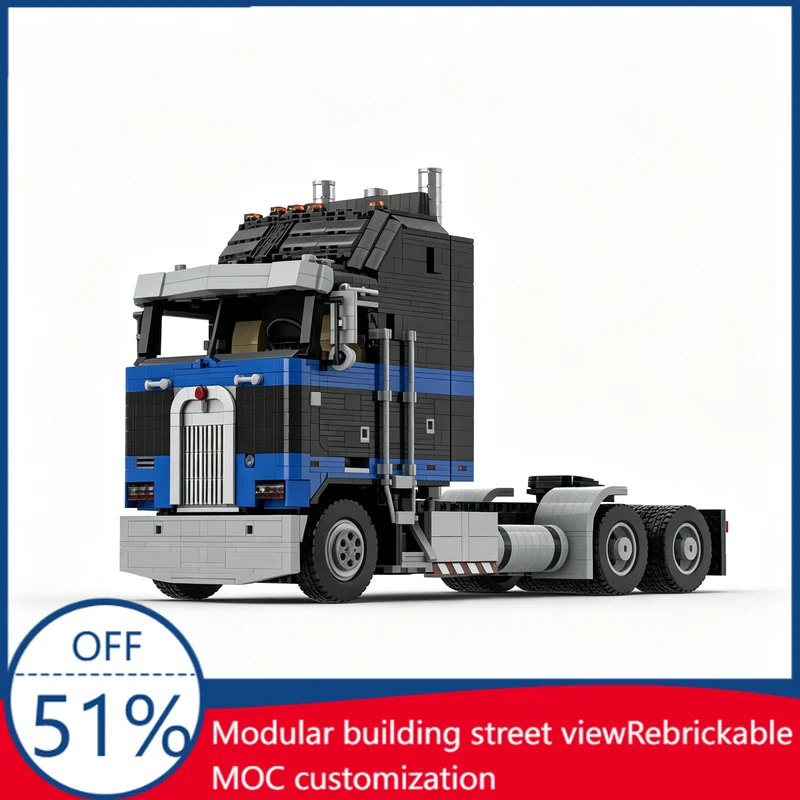 2848Pcs Black Blue Customize K100 6X4 Semi Truck Tractor Custom Building Blocks Large Scale Model Educational Assembly Toy Gift
2848Pcs Black Blue Customize K100 6X4 Semi Truck Tractor Custom Building Blocks Large Scale Model Educational Assembly Toy Gift