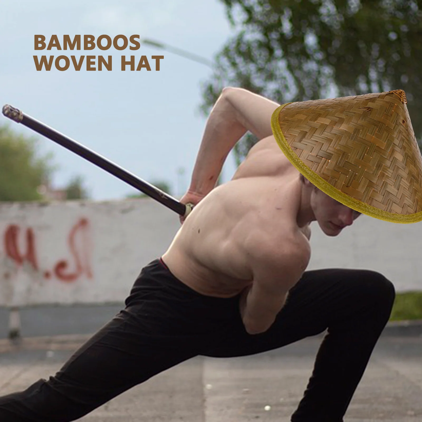 Conical Bamboo Hat Japanese Samurai Ninja Traditional Stage Props Rice Farmer Hat for Cosplay Decorative Use Oriental Straw Hats
Conical Bamboo Hat Japanese Samurai Ninja Traditional Stage Props Rice Farmer Hat for Cosplay Decorative Use Oriental Straw Hats