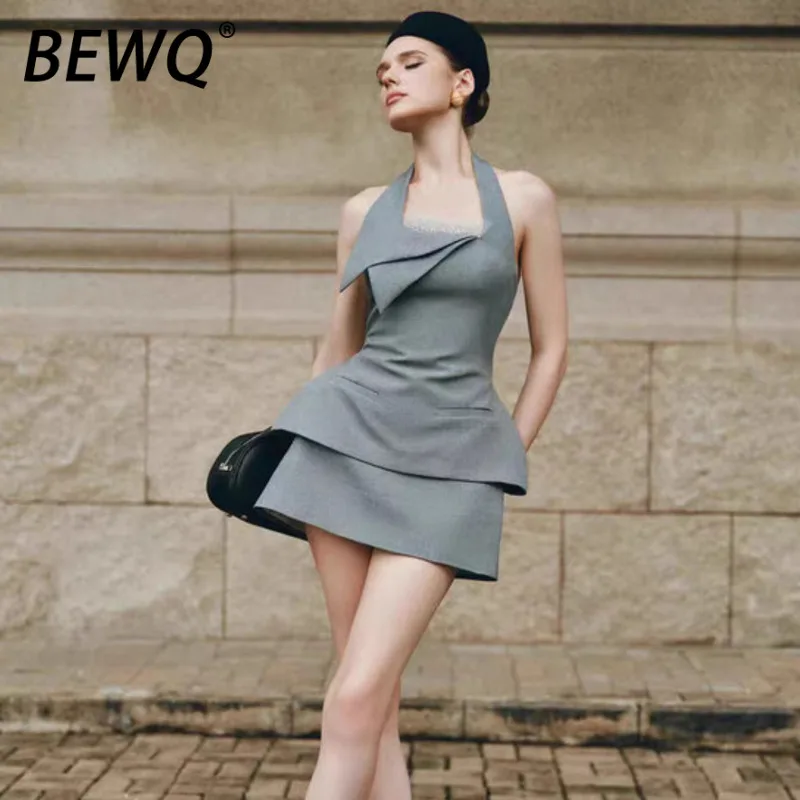 Модный женский комплект BEWQ из 2 предметов: топ-халтер из сетки с асимметричным вырезом на спине и короткая юбка с высокой талией для вечеринок, весна 2026, новинка
Модный женский комплект BEWQ из 2 предметов: топ-халтер из сетки с асимметричным вырезом на спине и короткая юбка с высокой талией для вечеринок, весна 2026, новинка